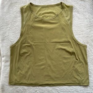 Lululemon Athletica Green Crop Tank Top